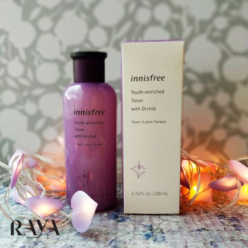 تونر جوانساز و ضد چروک ارکیده اینیسفری حجم 200 و 25 میل Innisfree Youth Enriched Toner With Orchid